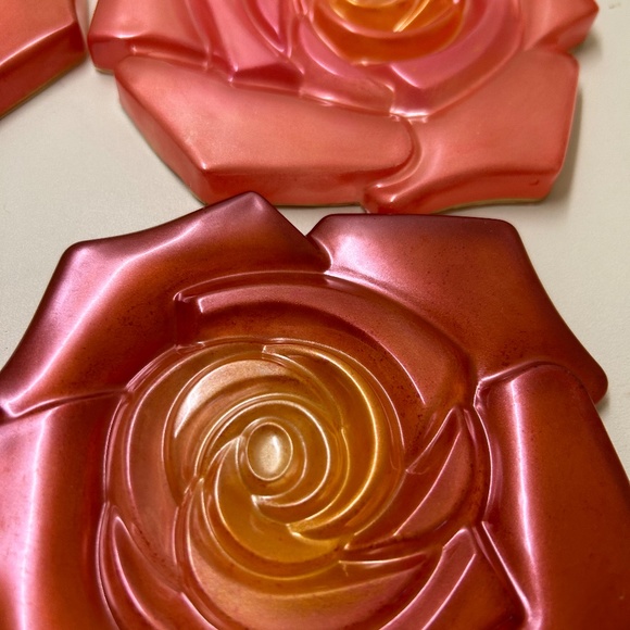 Resin rose coasters set of 3 - Picture 9 of 12
